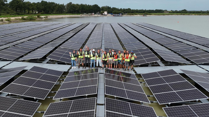 Floating solar power in Drenthe, Netherlands